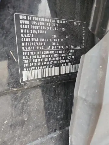 2017 VOLKSWAGEN TIGUAN S  