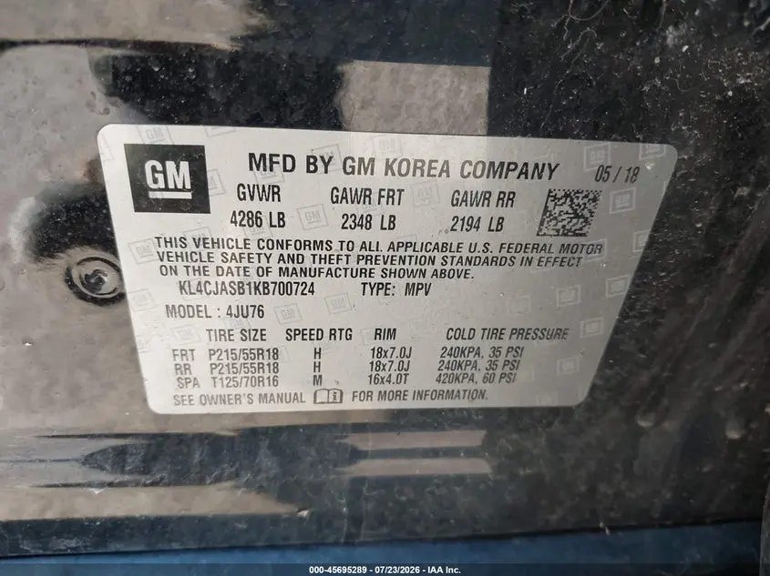 2019 BUICK ENCORE FWD PREFERRED