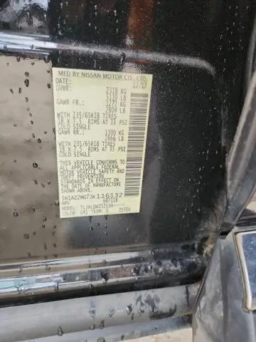 2018 NISSAN MURANO S  