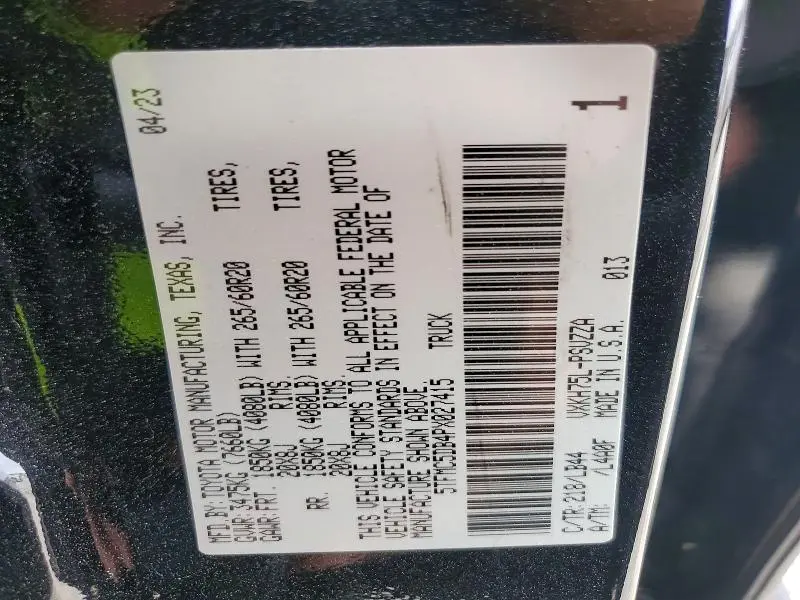 2023 TOYOTA TUNDRA 1794 EDITION HV  