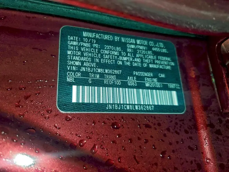 2020 NISSAN ROGUE SPORT S  