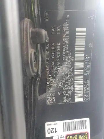 2015 TOYOTA SIENNA XLE  