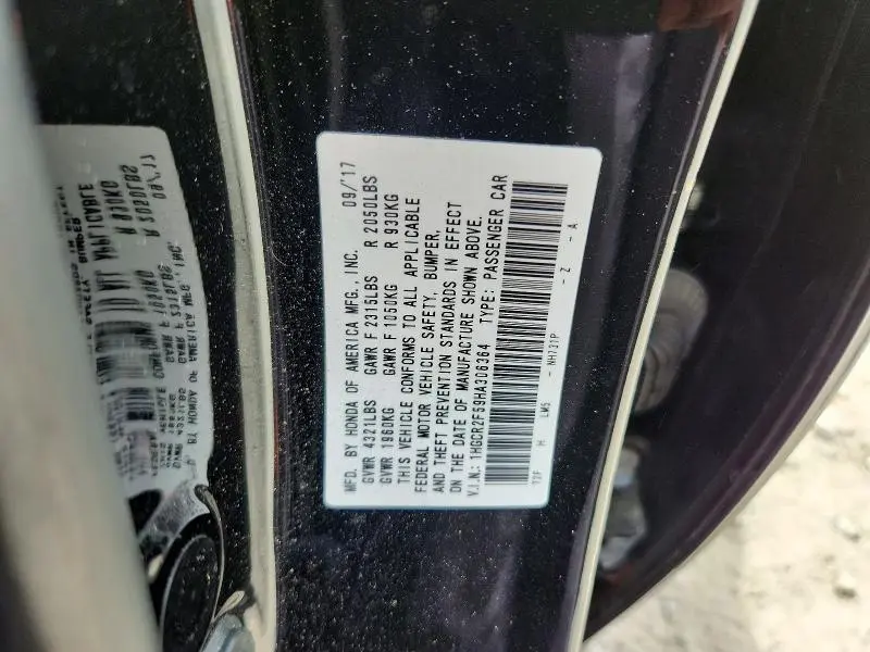 2017 HONDA ACCORD SPORT  