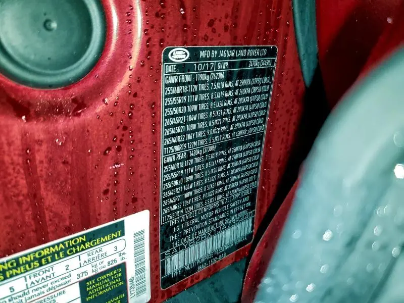 2018 LAND ROVER RANGE ROVER VELAR S  