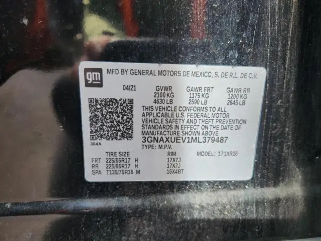 2021 CHEVROLET EQUINOX LT  