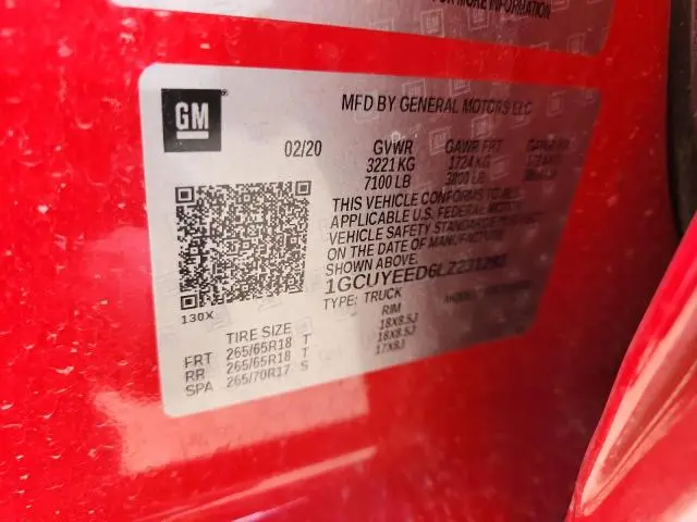 2020 CHEVROLET SILVERADO K1500 RST  