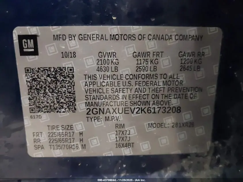 2019 CHEVROLET EQUINOX LT