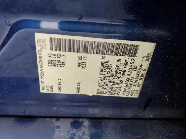 2016 NISSAN MAXIMA 3.5S  