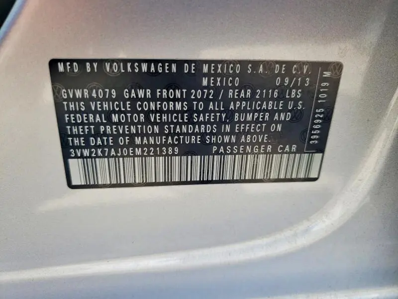 2014 VOLKSWAGEN JETTA BASE  
