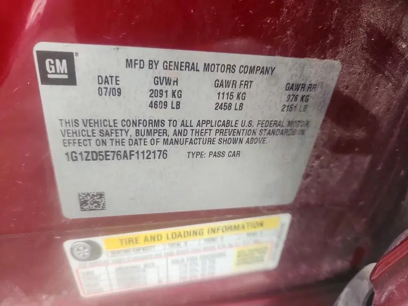2010 CHEVROLET MALIBU 2LT  