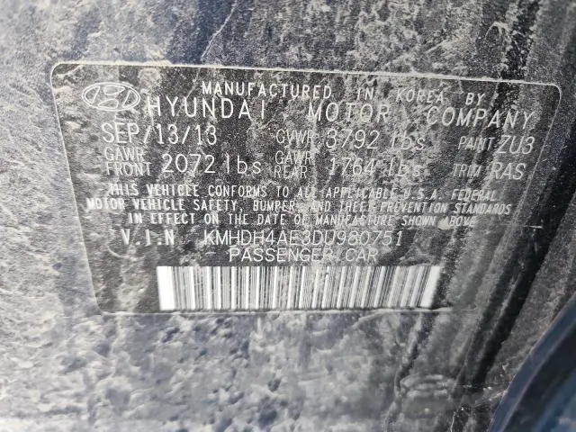 2013 HYUNDAI ELANTRA GLS  