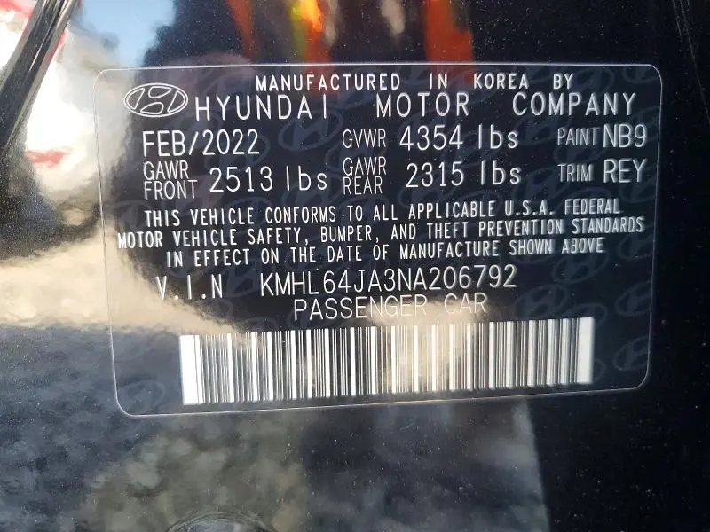 2022 HYUNDAI SONATA SEL  