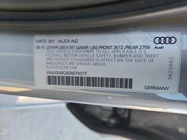 2016 AUDI A6 PREMIUM PLUS  