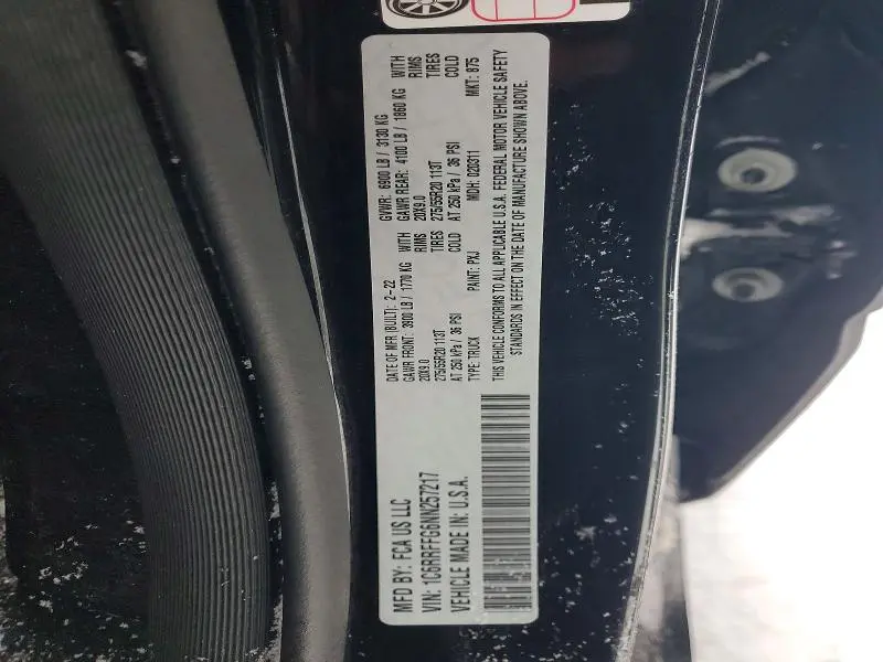 2022 RAM 1500 BIG HORN/LONE STAR  