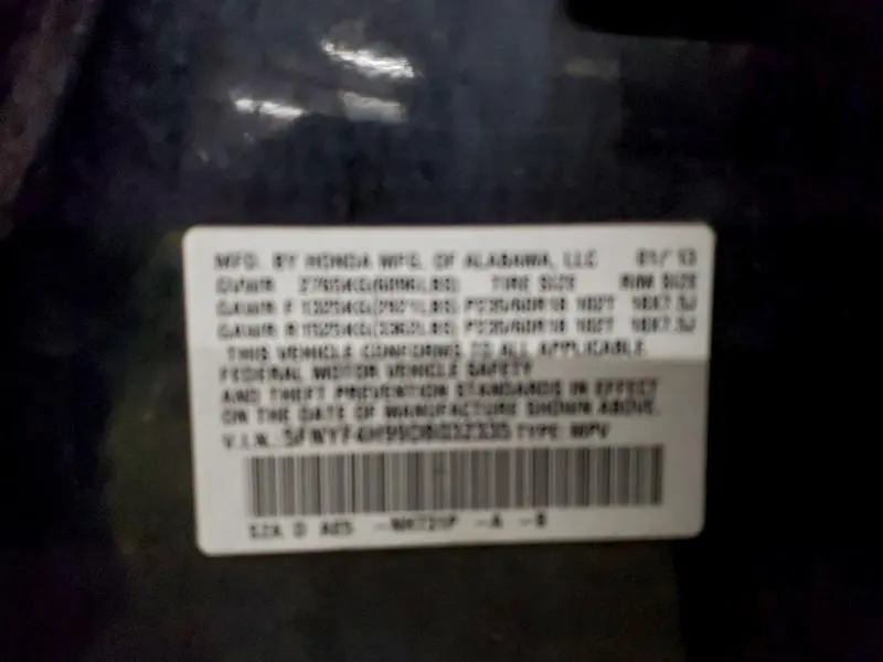 2013 HONDA PILOT TOURING  