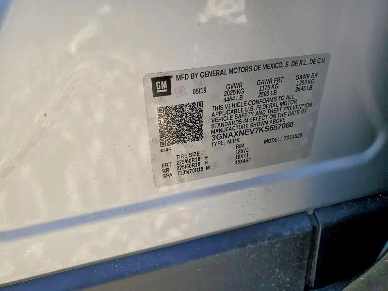 2019 CHEVROLET EQUINOX PREMIER  