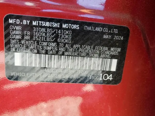 2024 MITSUBISHI MIRAGE G4 ES  