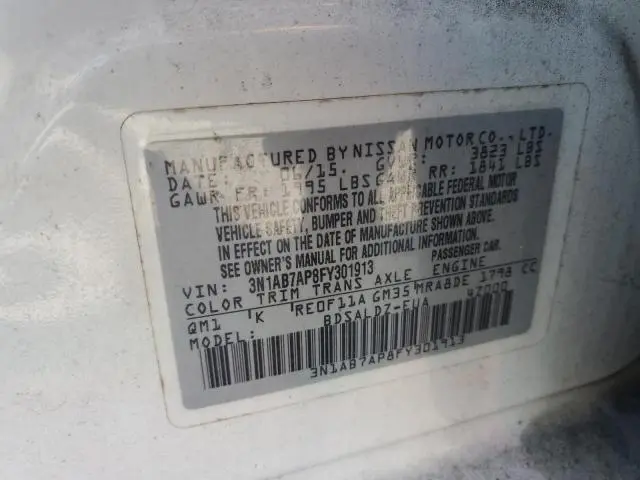 2015 NISSAN SENTRA S  