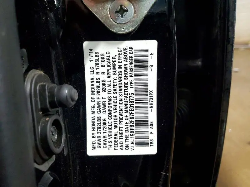 2015 HONDA CIVIC EXL  