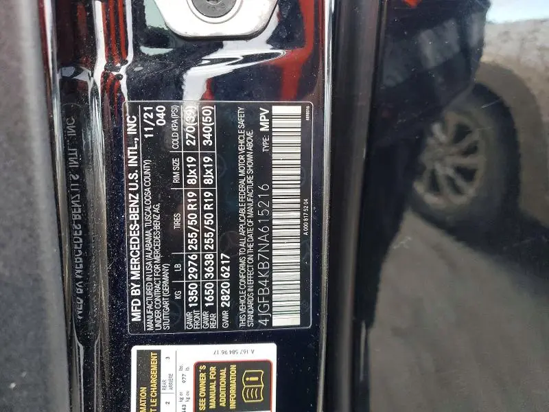 2022 MERCEDES-BENZ GLE 350 4MATIC  