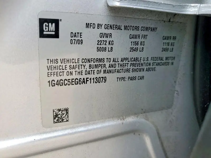 2010 BUICK LACROSSE CXL  