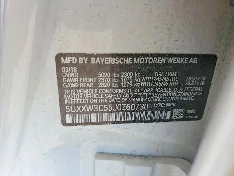 2018 BMW X4 XDRIVE28I  