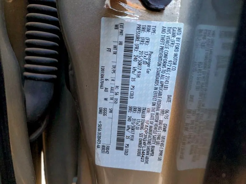 2015 FORD FOCUS TITANIUM  