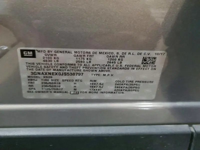 2018 CHEVROLET EQUINOX PREMIER  