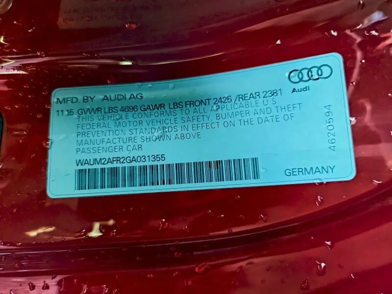 2016 AUDI A5 PREMIUM PLUS S-LINE  