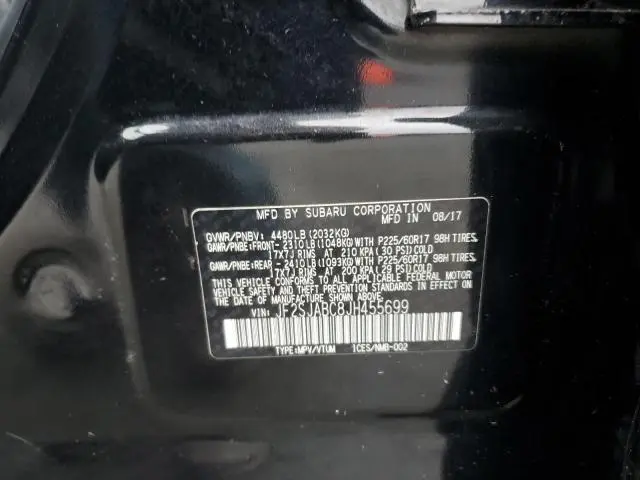 2018 SUBARU FORESTER 2.5I  