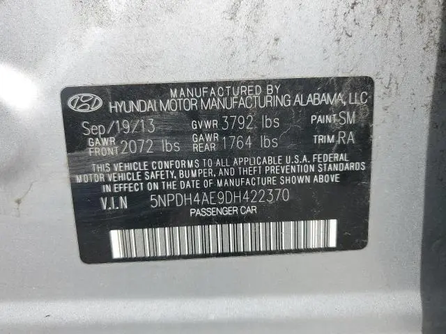 2013 HYUNDAI ELANTRA GLS