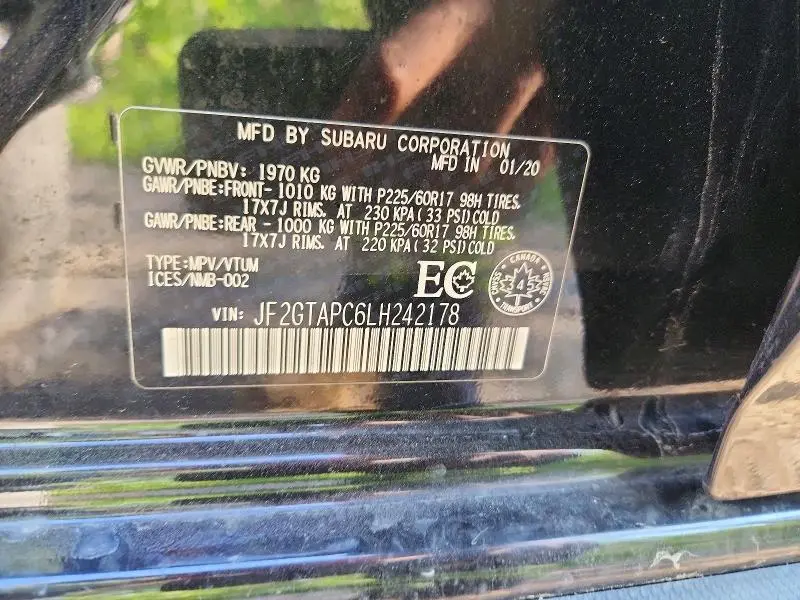 2020 SUBARU CROSSTREK PREMIUM  
