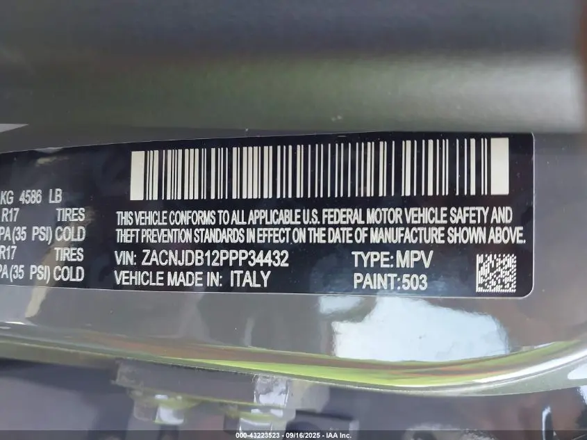 2023 JEEP RENEGADE UPLAND 4X4