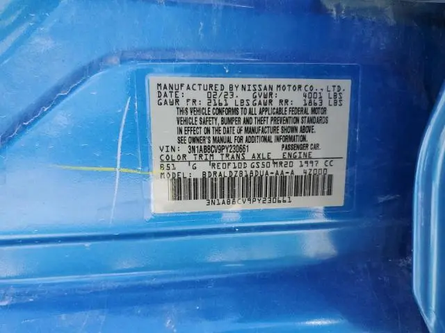 2023 NISSAN SENTRA SV  