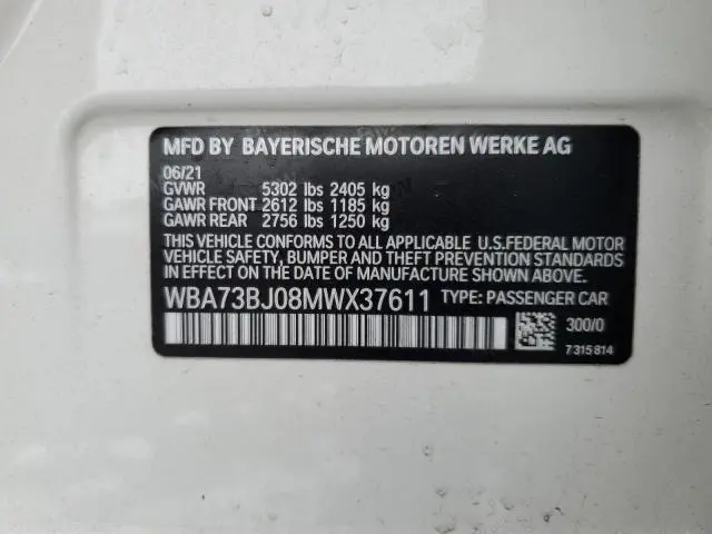 2021 BMW 540 XI