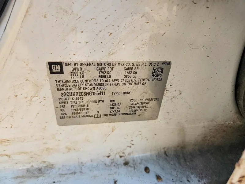 2017 CHEVROLET SILVERADO K1500 LT  