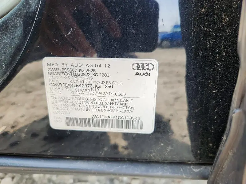 2012 AUDI Q5 PREMIUM PLUS  