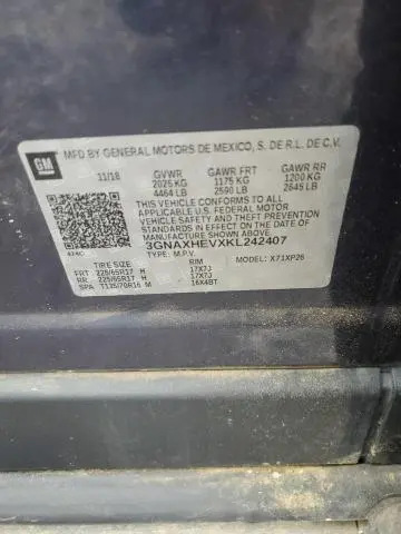 2019 CHEVROLET EQUINOX LS  