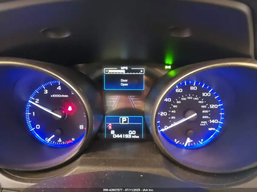 2019 SUBARU OUTBACK 2.5I