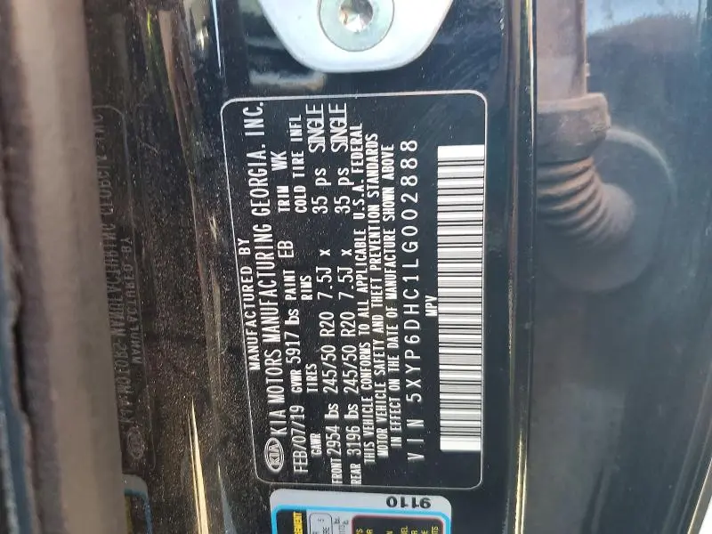 2020 KIA TELLURIDE S  
