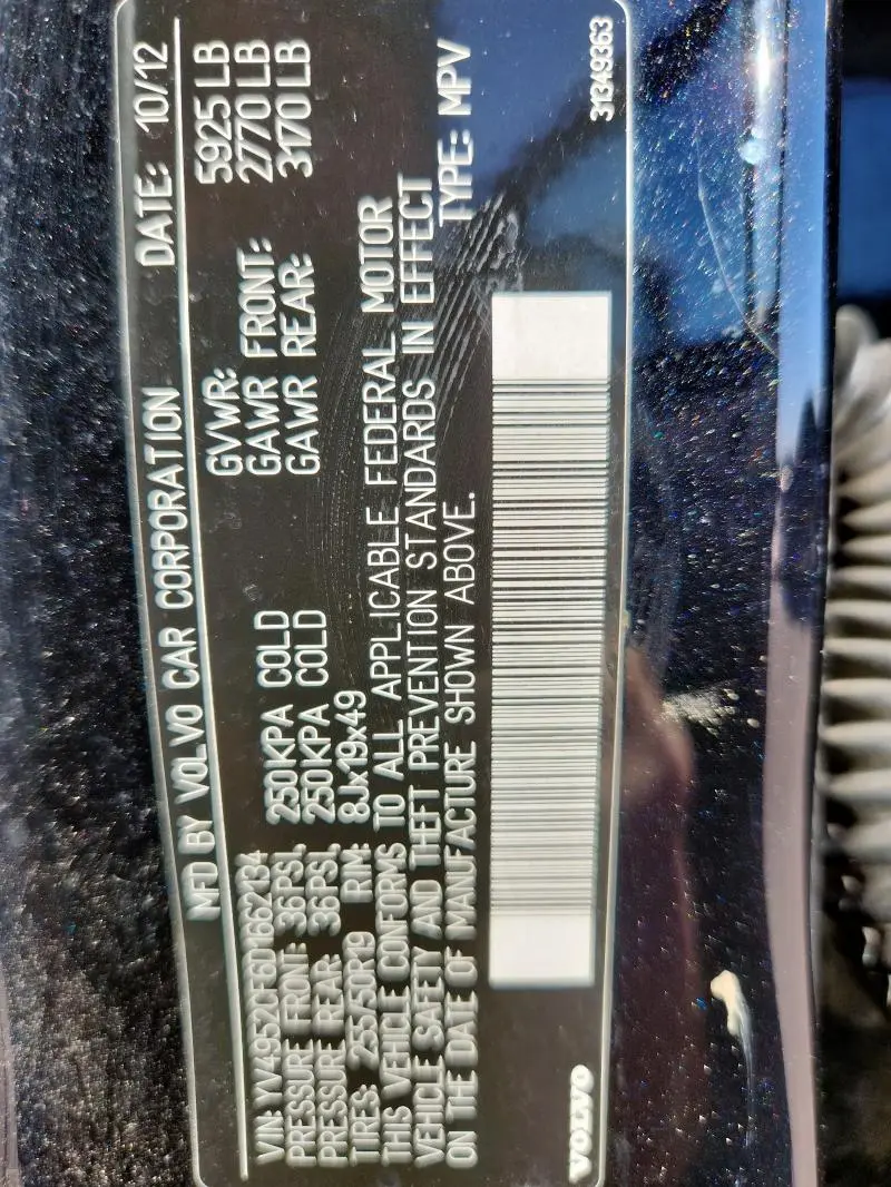 2013 VOLVO XC90 R DESIGN  