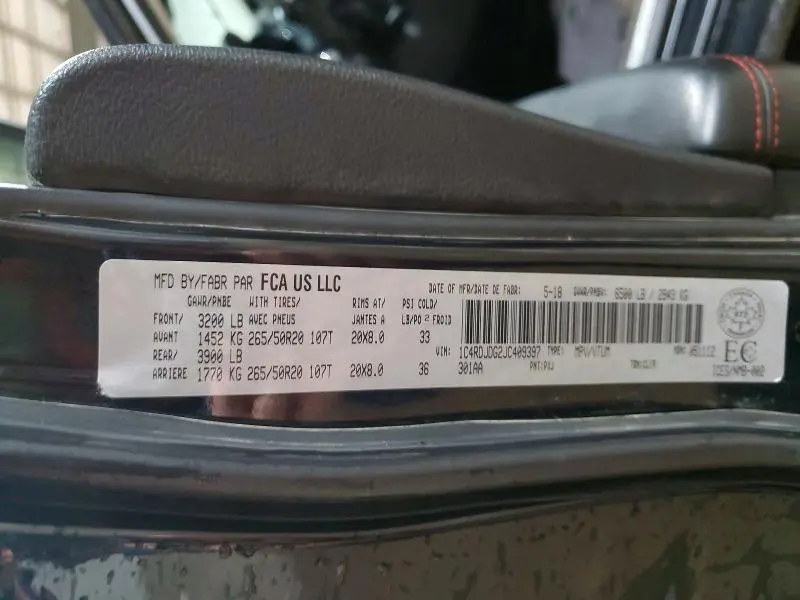 2018 DODGE DURANGO GT  