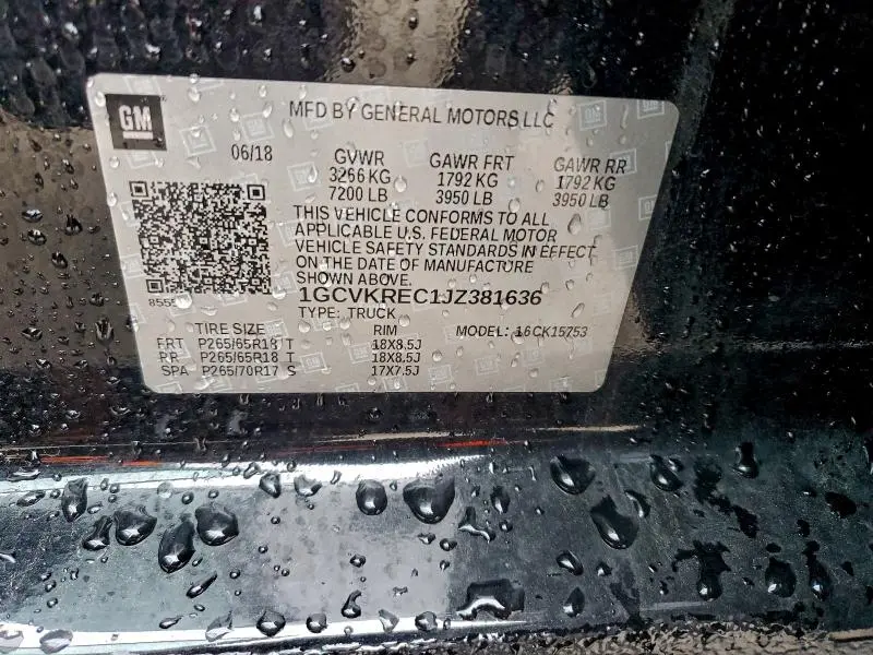 2018 CHEVROLET SILVERADO K1500 LT  