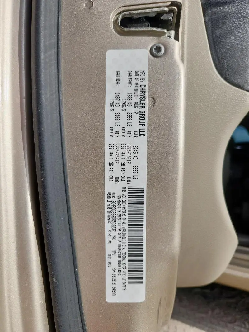 2013 DODGE GRAND CARAVAN SE  