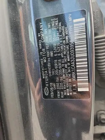 2018 HYUNDAI KONA SE  
