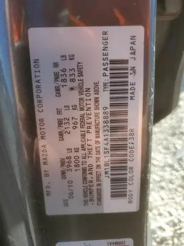 2010 MAZDA 3 I  