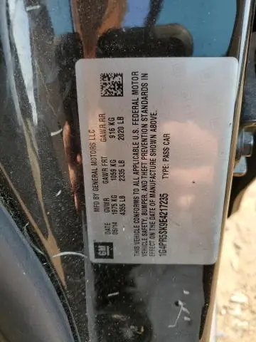 2014 BUICK VERANO CONVENIENCE  