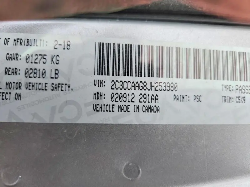 2018 CHRYSLER 300 TOURING  