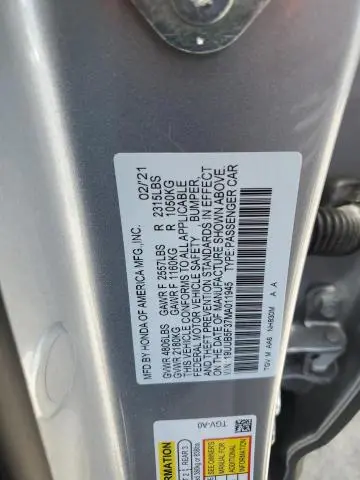 2021 ACURA TLX   