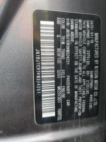 2019 NISSAN ROGUE SPORT S  